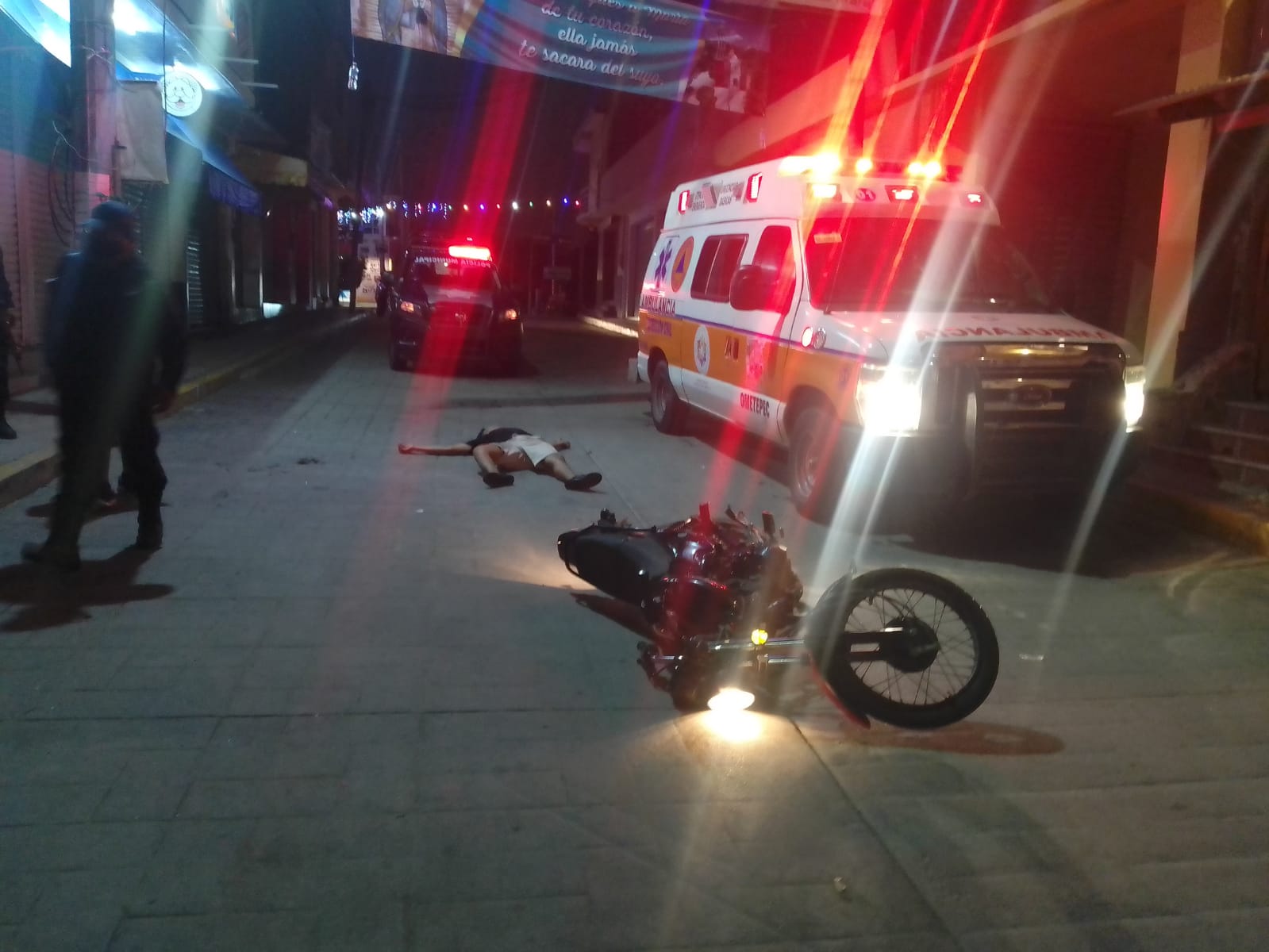 Ebrio Motociclista Atropella A Trabajador De Limpia En Ometepec El