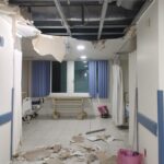 Colapsa techado del Centro de Salud en Ometepec