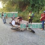 Derrapa joven estudiante del CBTA 178 sobre la carretera a Yoloxóchitl