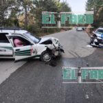 Chocan dos taxis en Hondura Tigre; hay un herido grave