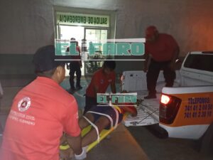 ROJA MOTOCICLISTA HERIDO