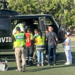 Trasladan vía aérea de mujer de Tlapa para recibir atención médica